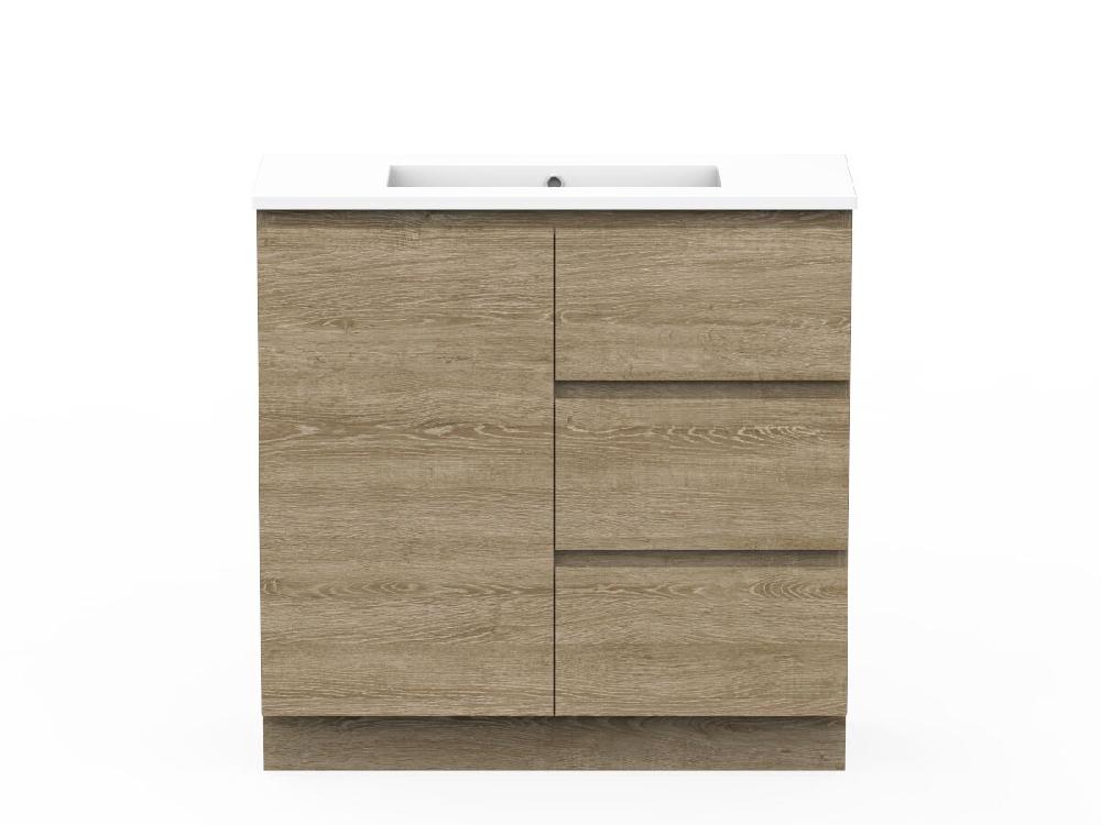 reece Posh Domaine Ensuite 900mm Floor Mounted Vanity Centre Basin Cast Marble Top