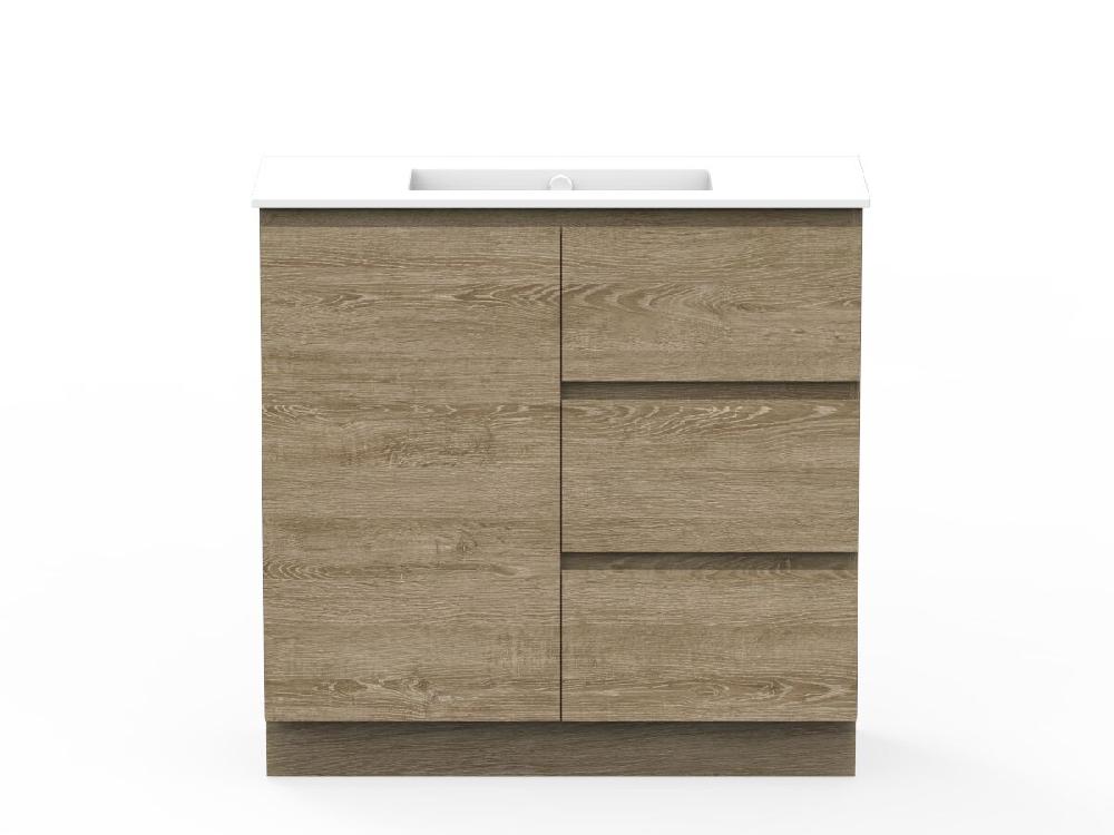 reece Posh Domaine Ensuite 900mm Floor Mounted Vanity Centre Basin Ceramic Top
