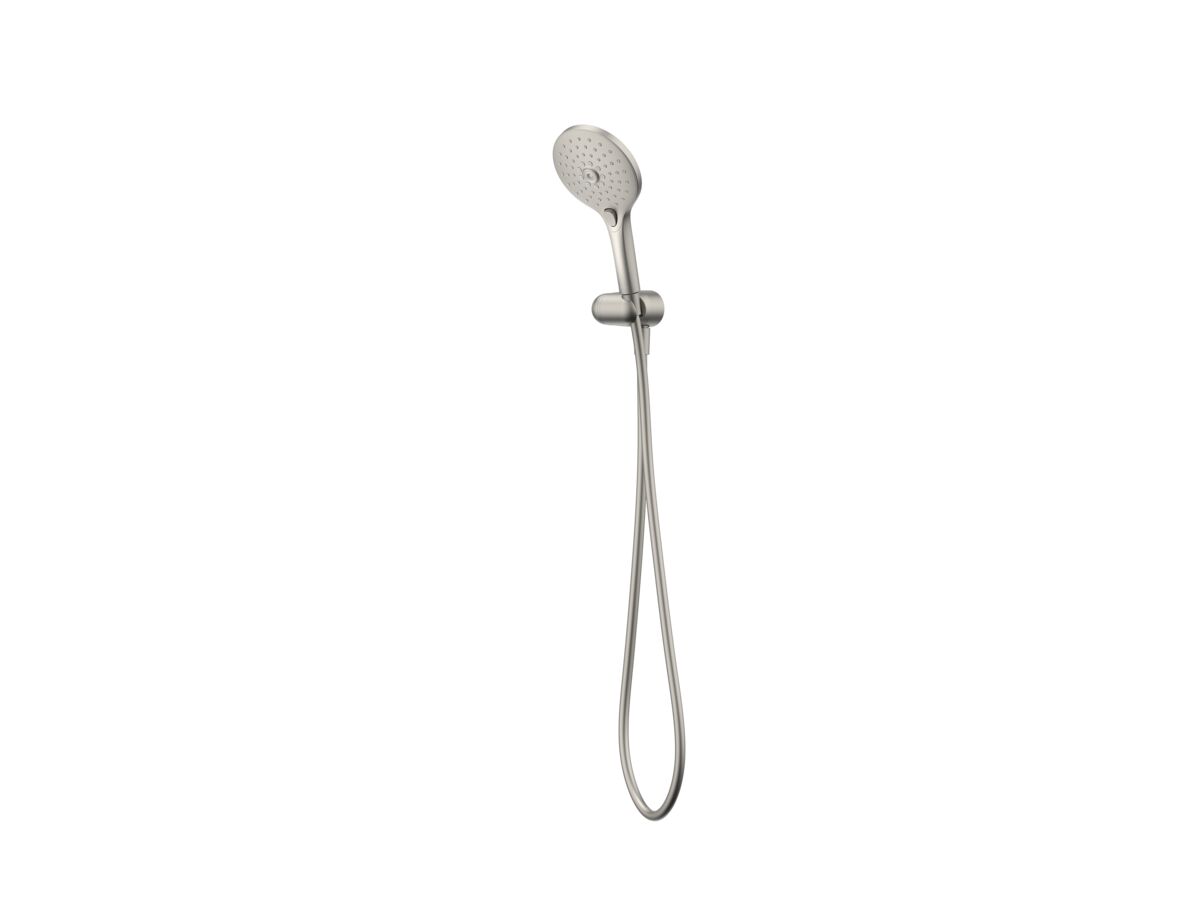 reece Posh Domaine Handshower with Water Inlet Wall Bracket 3 Functions Brushed Nickel (4 Star)