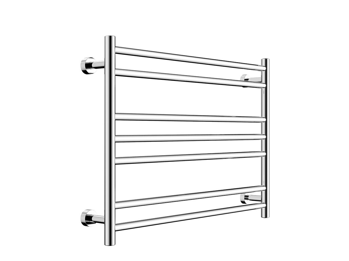 reece Posh Domaine Heated Towel Rail 750 x 600mm Polished Stainless Steel