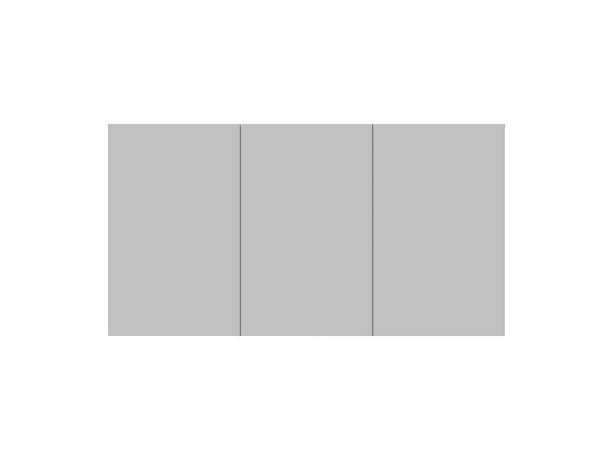 reece Posh Domaine Plus 1500mm x 800mm Shaving Cabinet Graphite Interior LED 3 Door