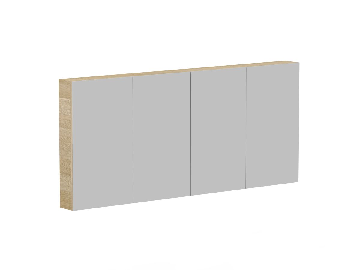 Reece Posh Domaine Plus 1800mm X 800mm Shaving Cabinet Graphite Interior LED 4 Door