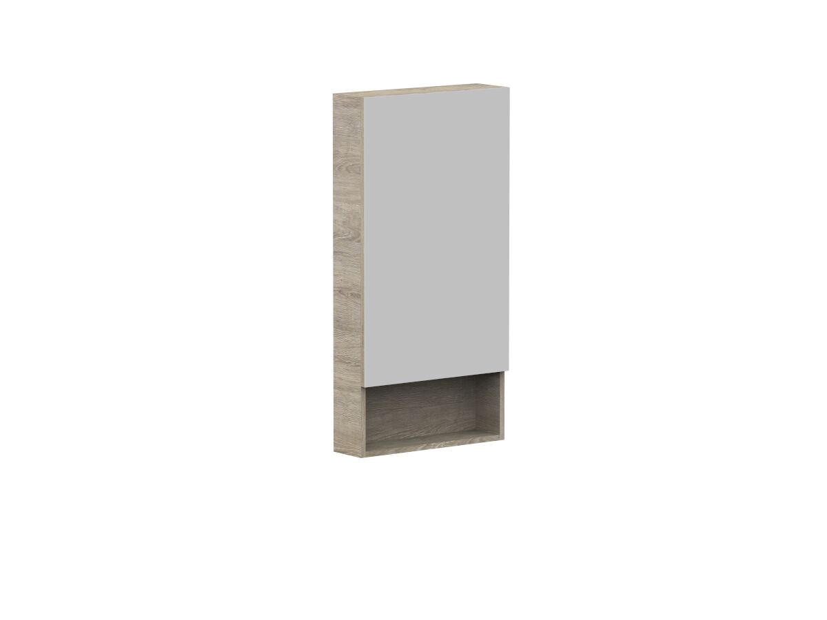 Reece Posh Domaine Plus 500mm X 1000mm Shaving Cabinet Open Shelf 1 Door