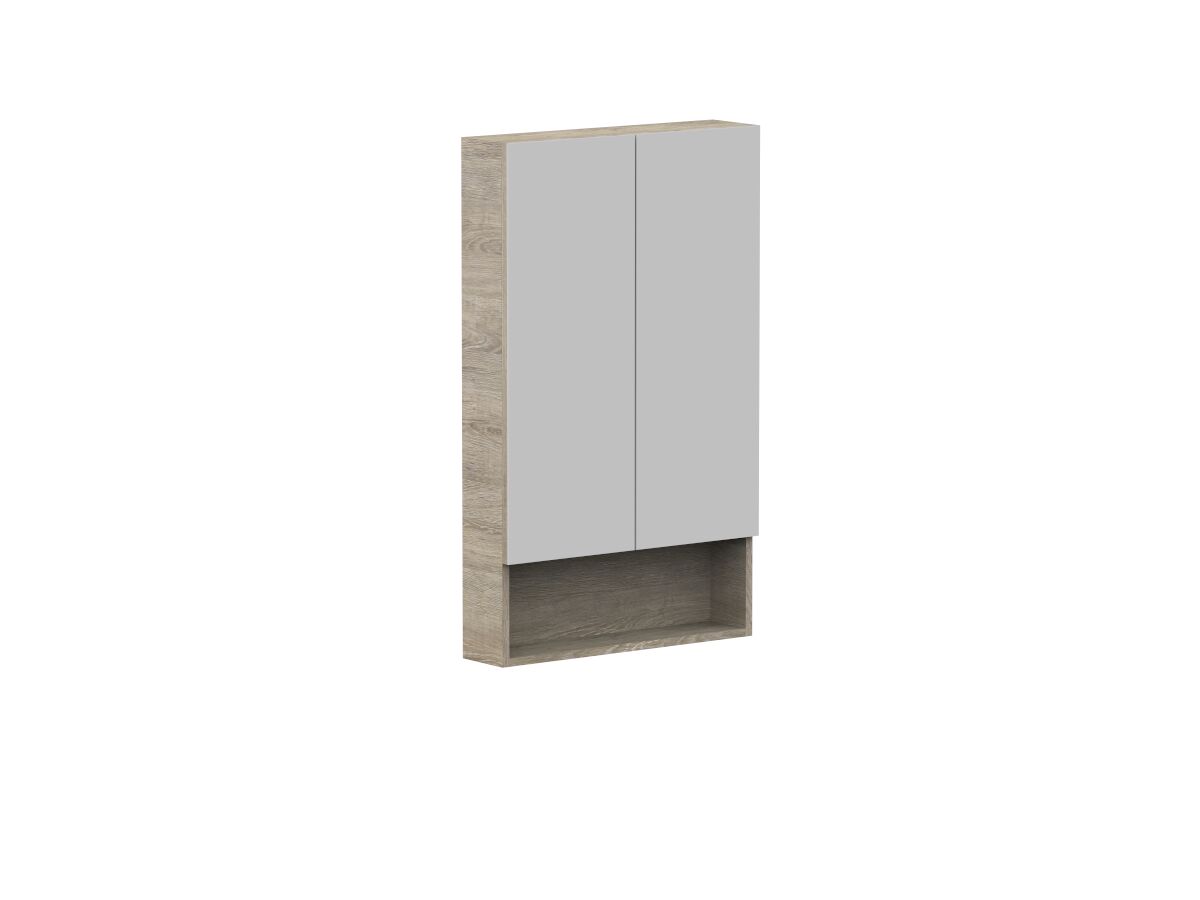 Reece Posh Domaine Plus 600mm X 1000mm Shaving Cabinet Open Shelf 2 Door