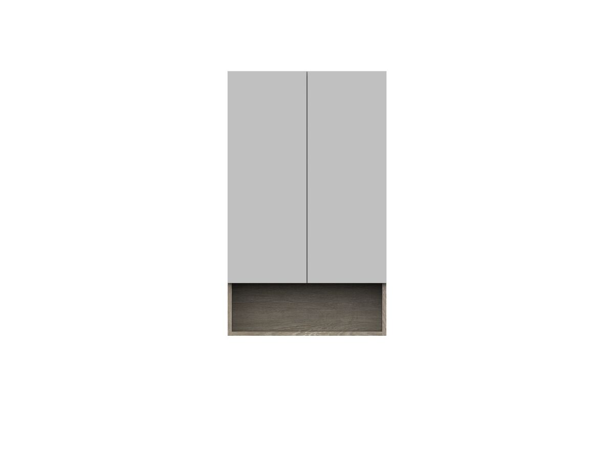 reece Posh Domaine Plus 600mm x 1000mm Shaving Cabinet Open Shelf 2 Door