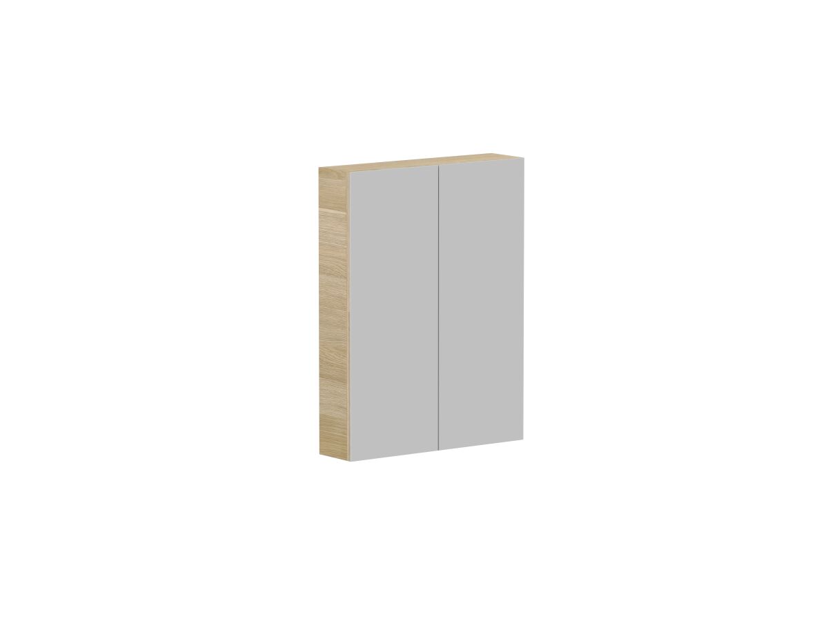 Reece Posh Domaine Plus 600mm X 800mm Shaving Cabinet Graphite Interior LED 2 Door