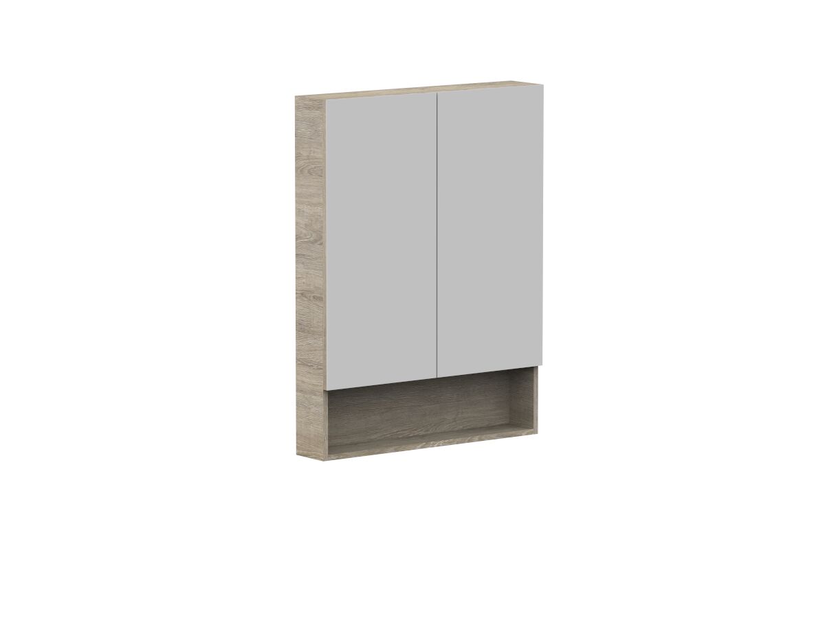 Reece Posh Domaine Plus 750mm X 1000mm Shaving Cabinet Open Shelf 2 Door