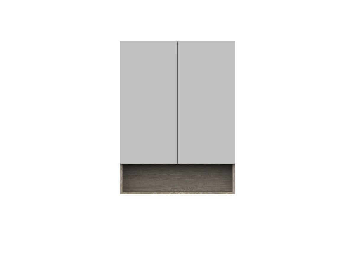 reece Posh Domaine Plus 750mm x 1000mm Shaving Cabinet Open Shelf 2 Door