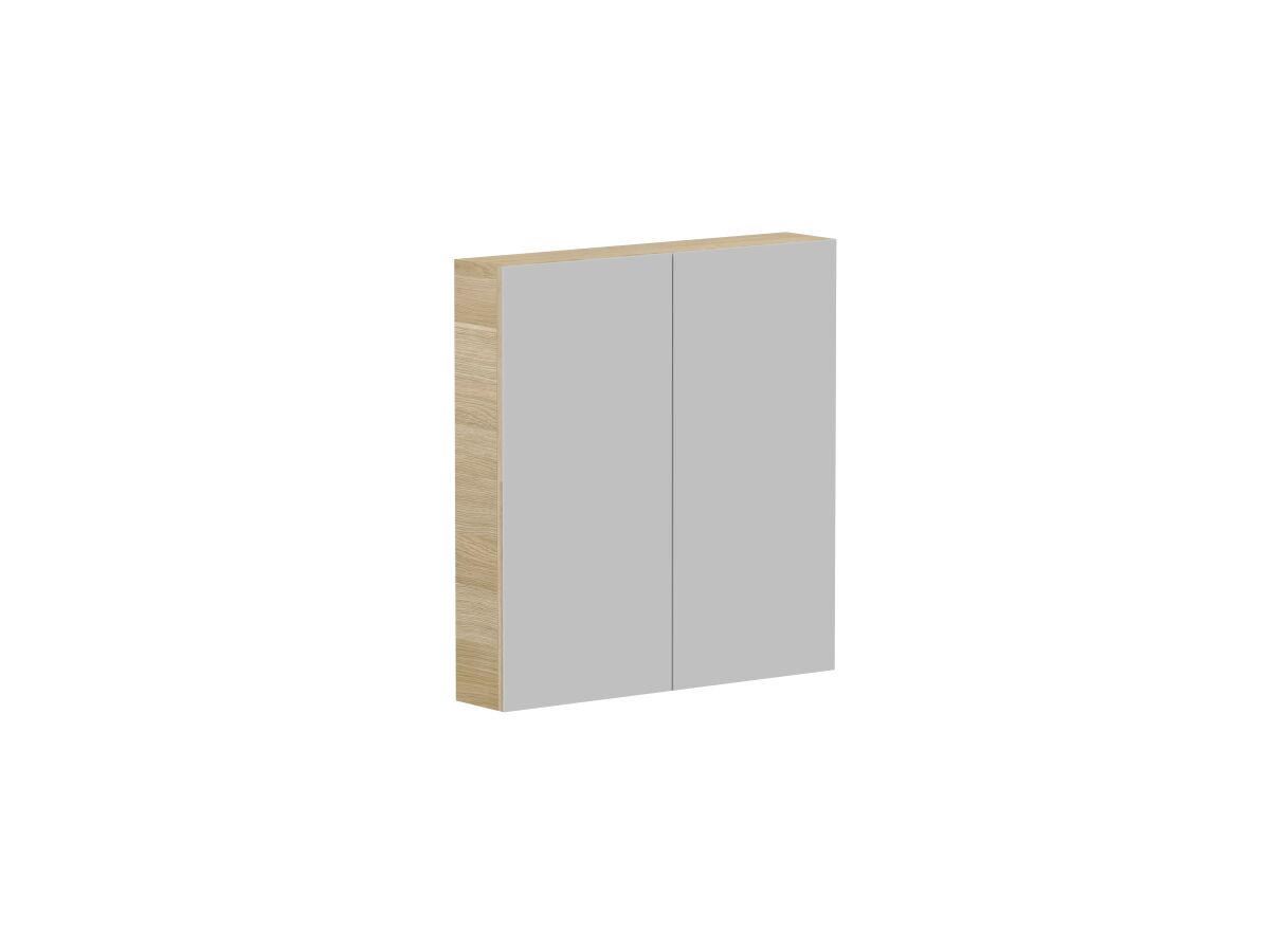 Reece Posh Domaine Plus 750mm X 800mm Shaving Cabinet Graphite Interior LED 2 Door