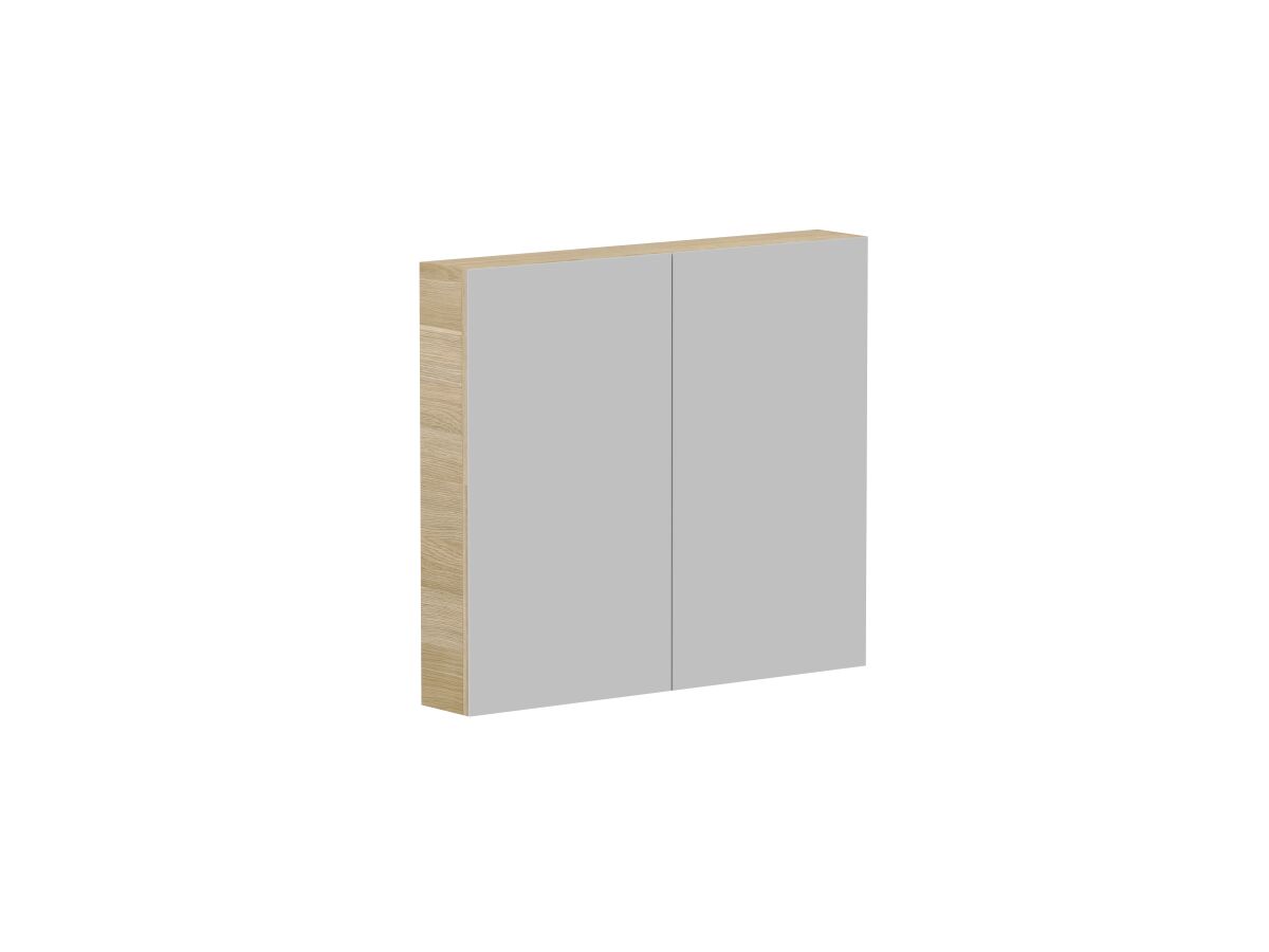 Reece Posh Domaine Plus 900mm X 800mm Shaving Cabinet Graphite Interior LED 2 Door