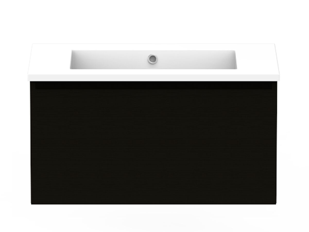 reece Posh Domaine Plus All Drawer 750mm Wall Hung Vanity Centre Basin Cast Marble Top