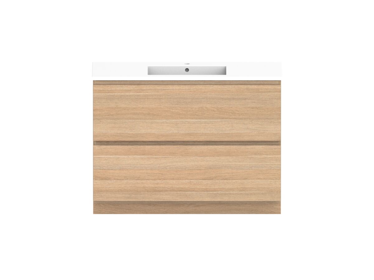 reece Posh Domaine Plus All Drawer Twin 1200mm Floor Mounted Vanity Centre Basin Cast Marble Top