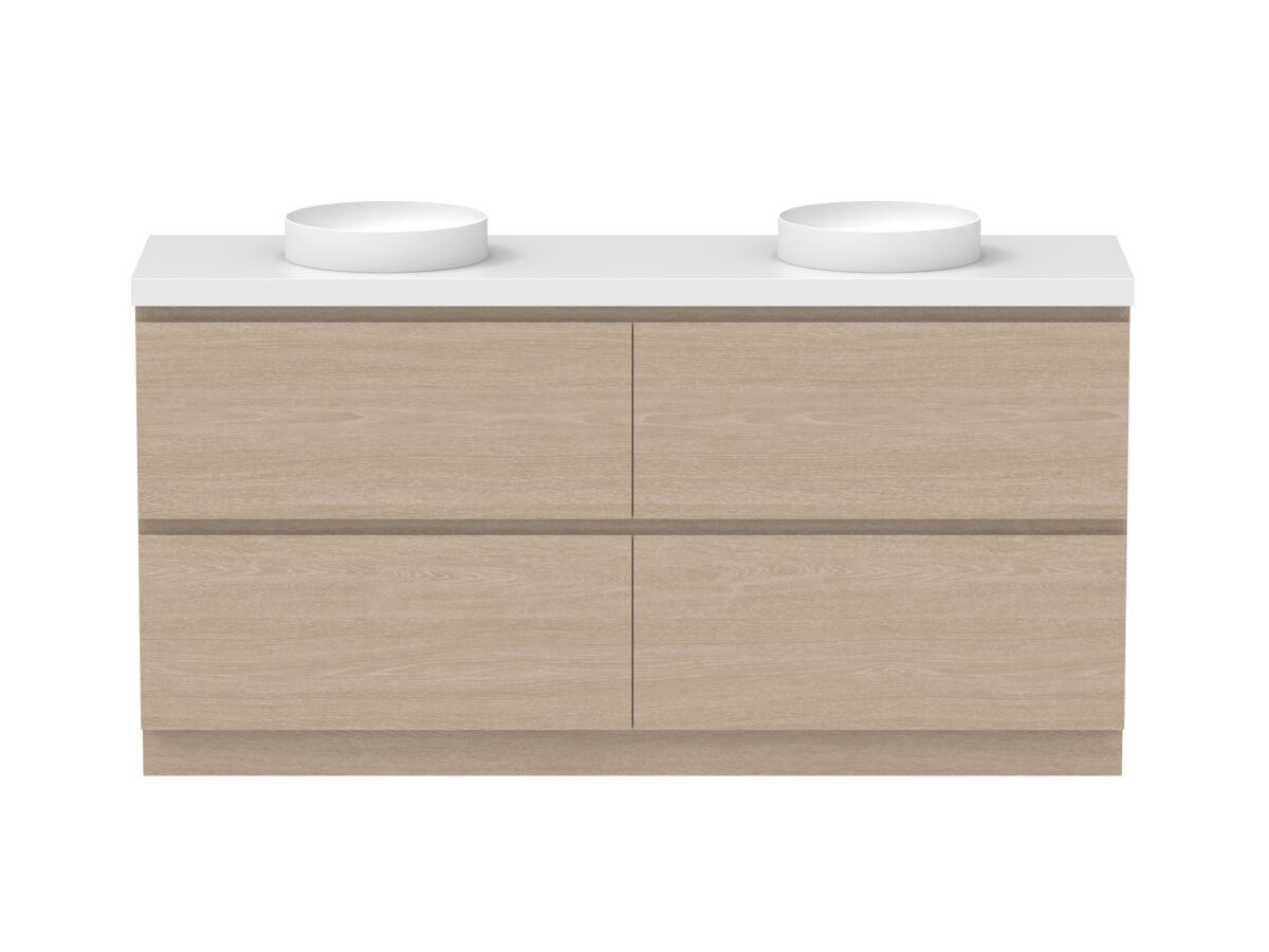 reece Posh Domaine Plus All Drawer Twin 1800mm Floor Mounted Vanity Double Basin 50mm Caesarstone Mineral Top reece Posh Domaine Plus All Drawer Twin 1800mm Floor Mounted Vanity Double Basin 50mm Caesarstone Mineral Top