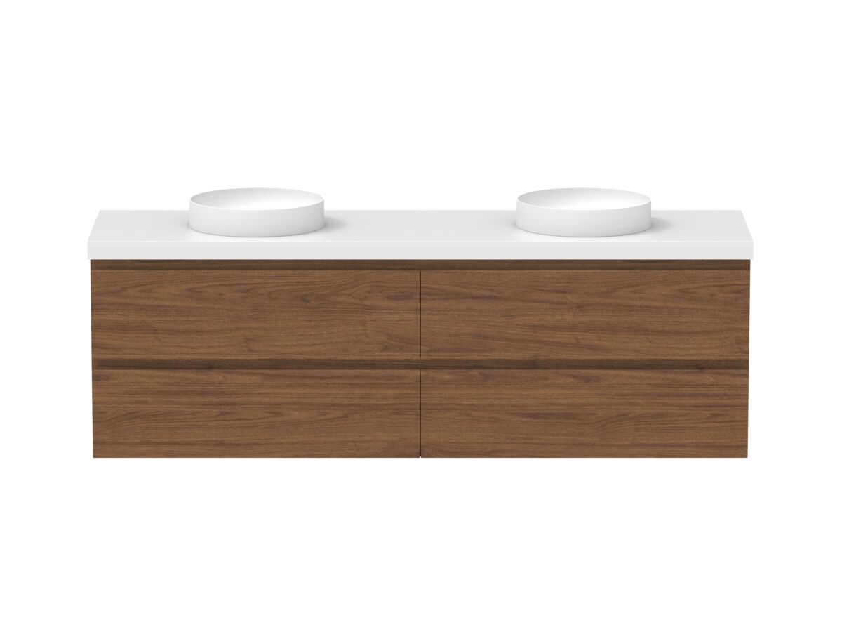 reece Posh Domaine Plus All Drawer Twin 1800mm Wall Hung Vanity Double Basin 50mm Caesarstone Mineral Top reece Posh Domaine Plus All Drawer Twin 1800mm Wall Hung Vanity Double Basin 50mm Caesarstone Mineral Top