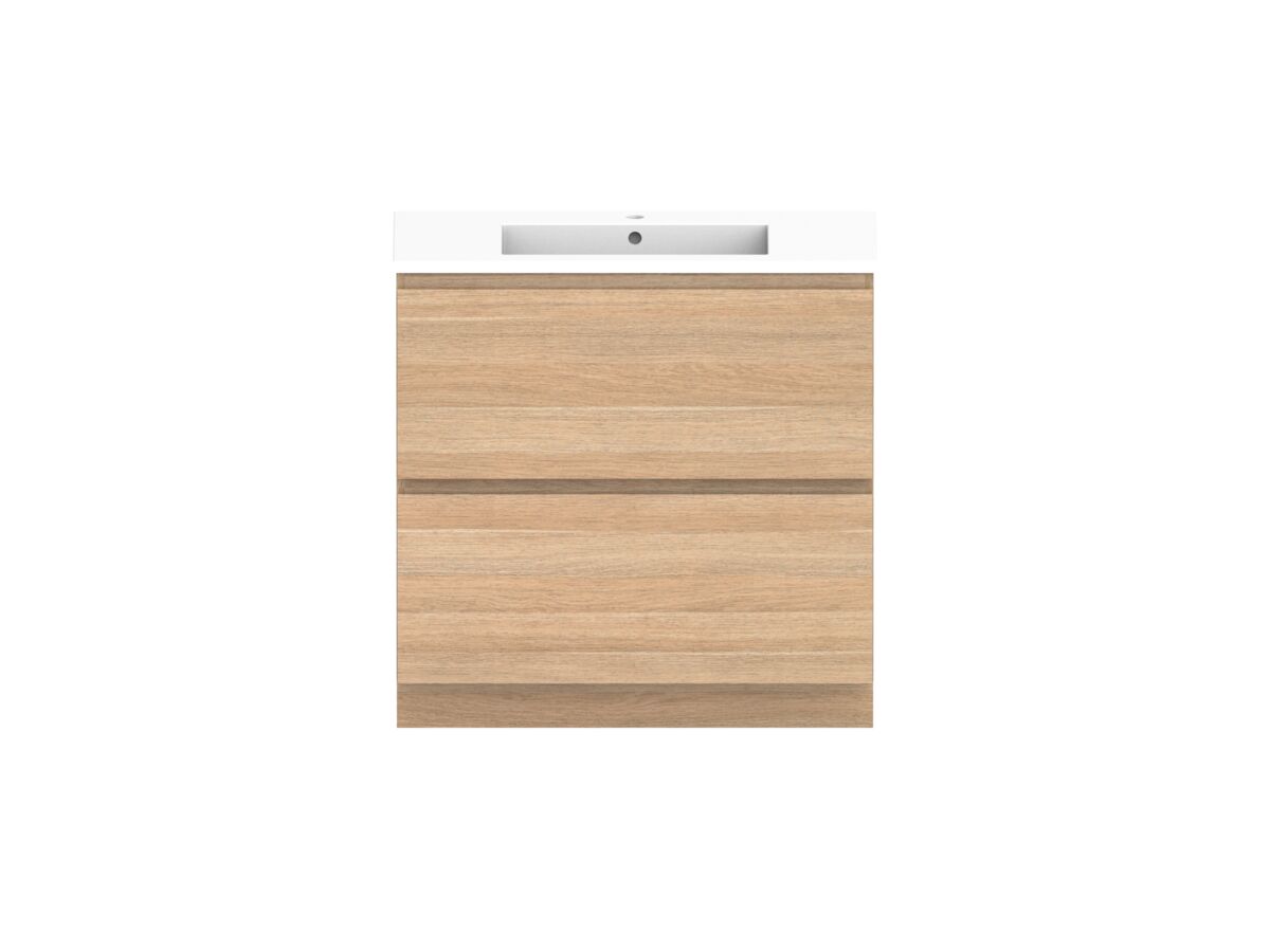 reece Posh Domaine Plus All Drawer Twin 900mm Floor Mounted Vanity Centre Basin Cast Marble Top
