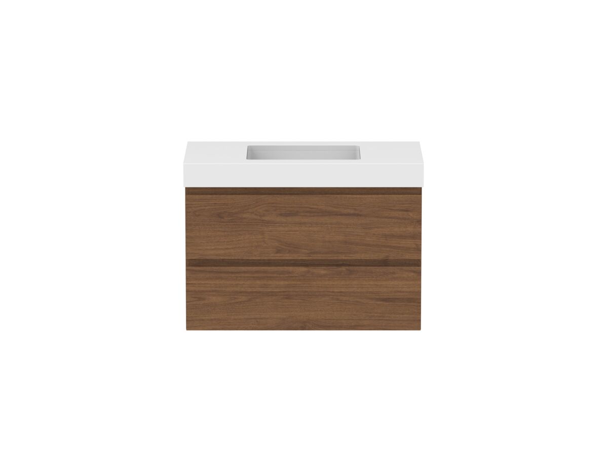 reece Posh Domaine Plus All Drawer Twin 900mm Wall Hung Vanity Centre Basin 90mm Durasein Top