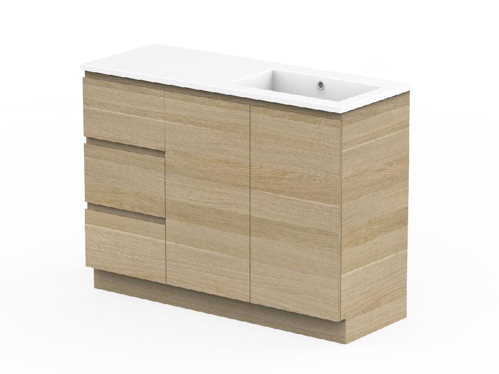 reece Posh Domaine Plus Conventional 1200mm Floor Mounted Vanity Right Hand Basin Cast Marble Top reece Posh Domaine Plus Conventional 1200mm Floor Mounted Vanity Right Hand Basin Cast Marble Top
