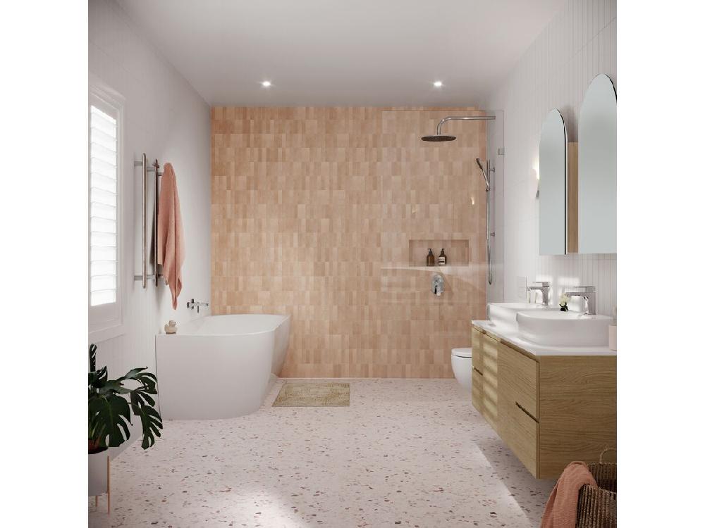 Reece Posh Domaine Plus Conventional 1500mm Wall Hung Vanity Double Basin 20mm Cherry Pie Top