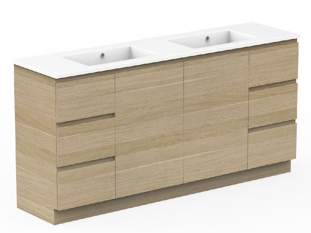 Reece Posh Domaine Plus Conventional 1800mm Floor Mounted Vanity Double Basin Cast Marble Top