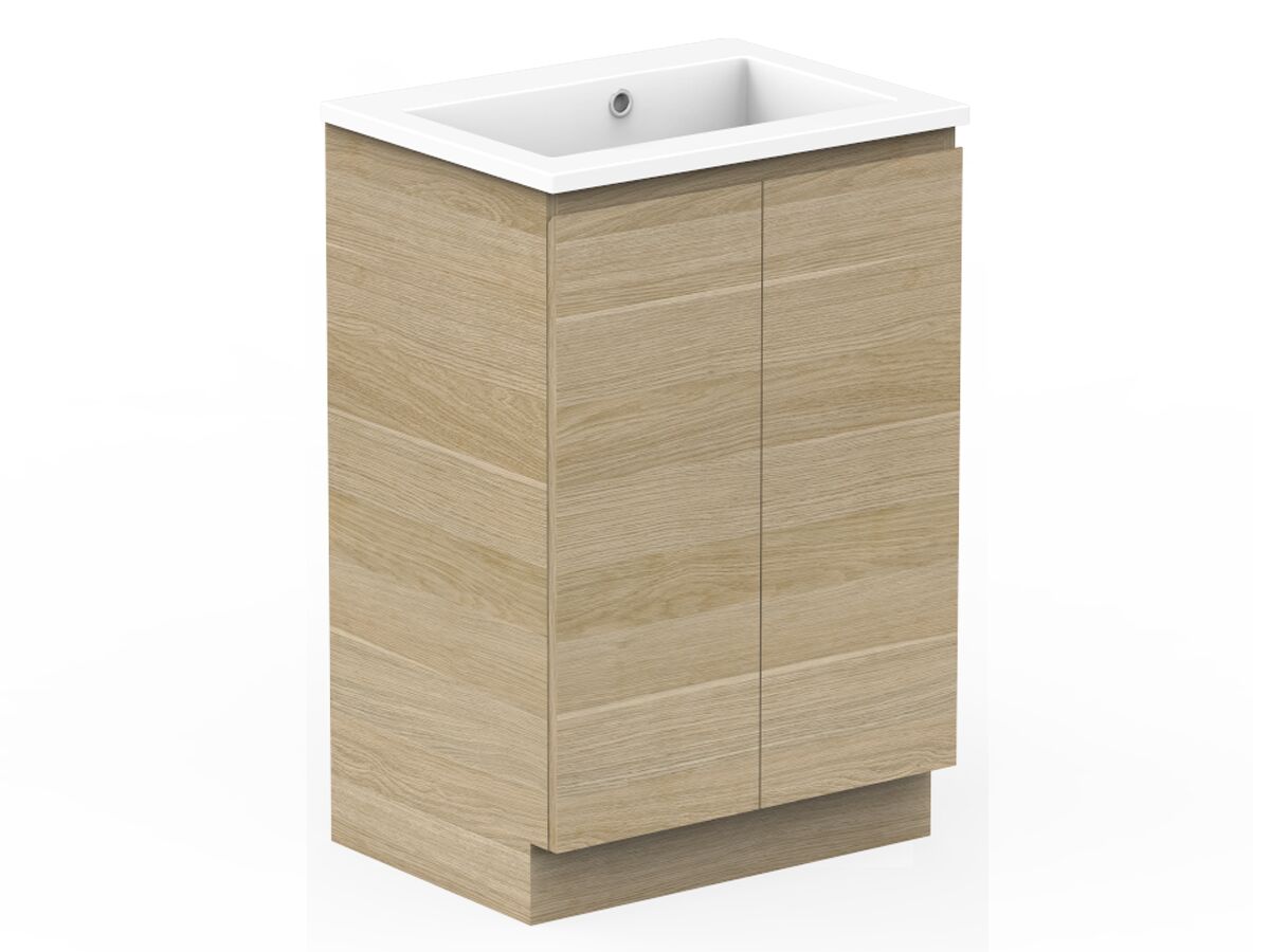 Reece Posh Domaine Plus Conventional 600mm Floor Mounted Vanity Centre Basin Cast Marble Top