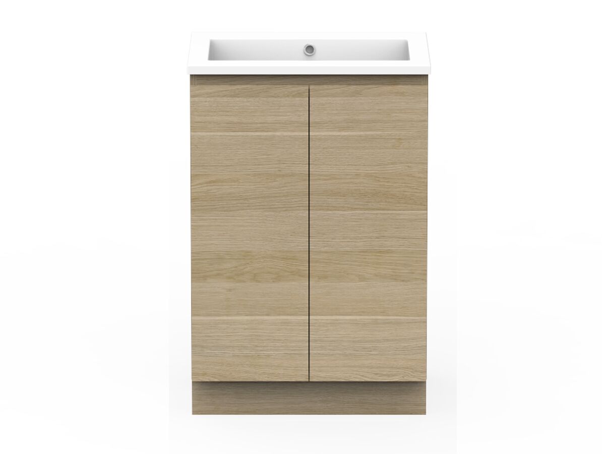 reece Posh Domaine Plus Conventional 600mm Floor Mounted Vanity Centre Basin Cast Marble Top