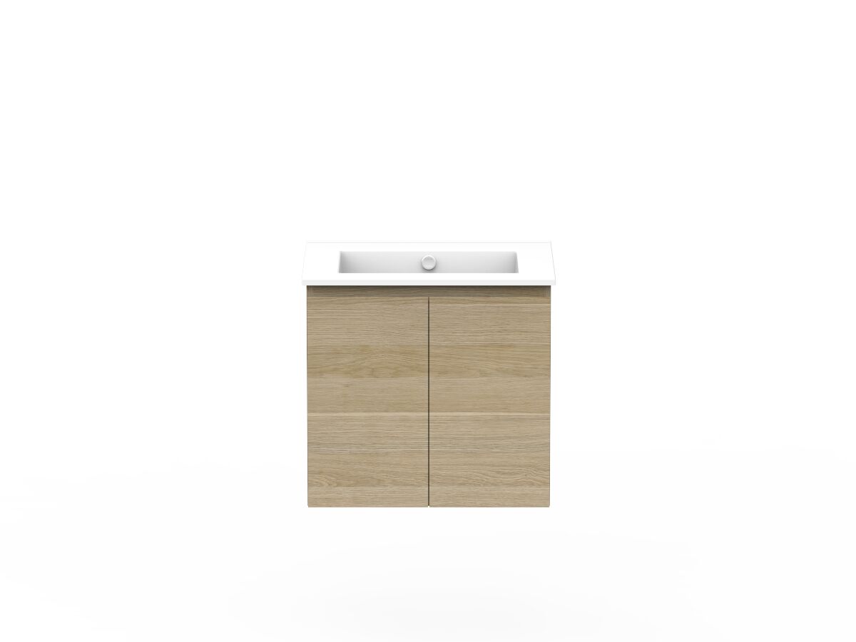 reece Posh Domaine Plus Conventional 600mm Wall Hung Vanity Centre Basin Ceramic Top