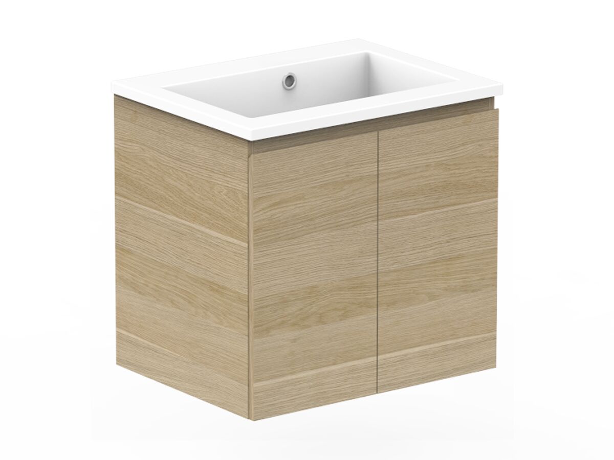 Reece Posh Domaine Plus Conventional 600mm Wall Hung Vanity Centre Basin Cast Marble Top