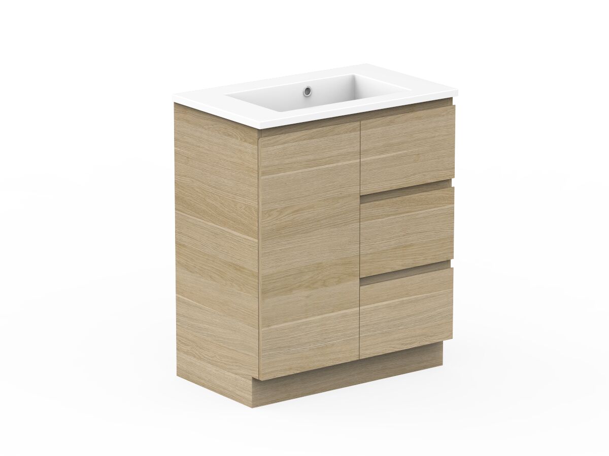 Reece Posh Domaine Plus Conventional 750mm Floor Mounted Vanity Centre Basin Cast Marble Top