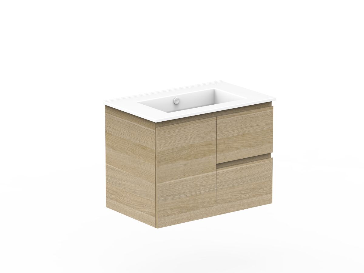 Reece Posh Domaine Plus Conventional 750mm Wall Hung Vanity Centre Basin Ceramic Top