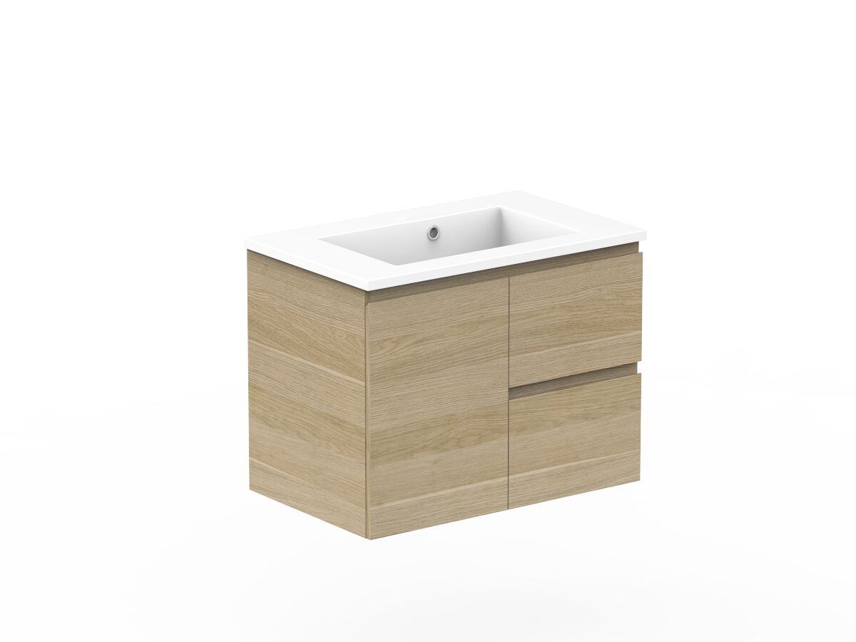 Reece Posh Domaine Plus Conventional 750mm Wall Hung Vanity Centre Basin Cast Marble Top