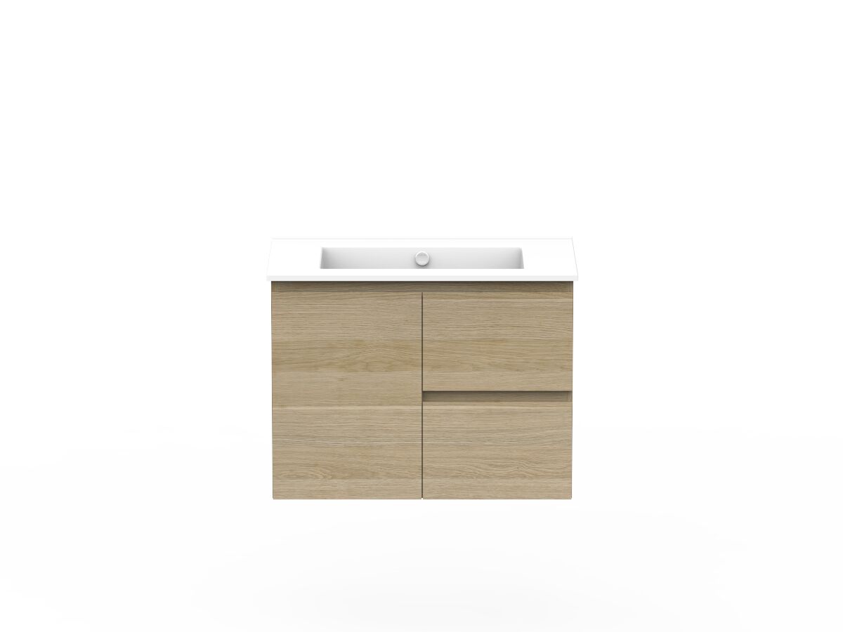 reece Posh Domaine Plus Conventional 750mm Wall Hung Vanity Centre Basin Ceramic Top