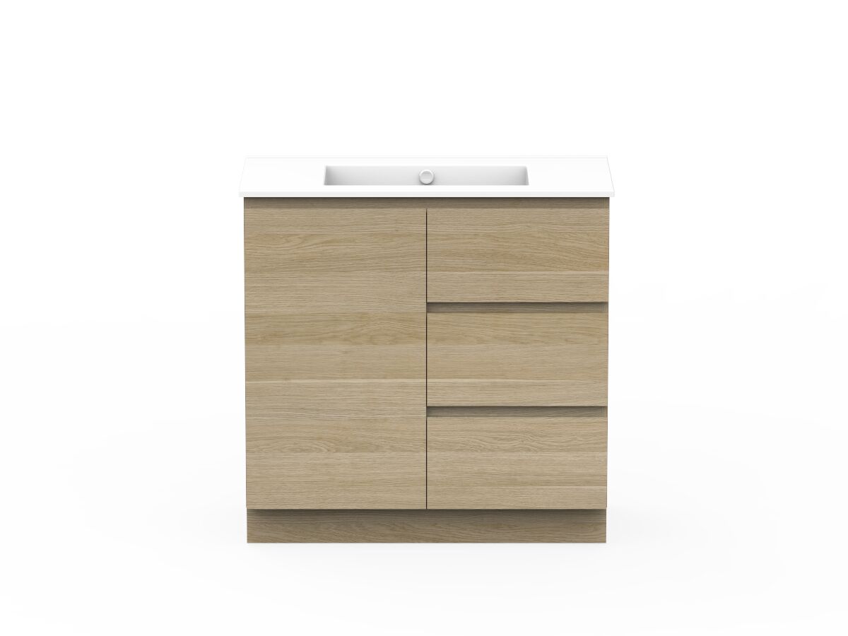 reece Posh Domaine Plus Conventional 900mm Floor Mounted Vanity Centre Basin Ceramic Top