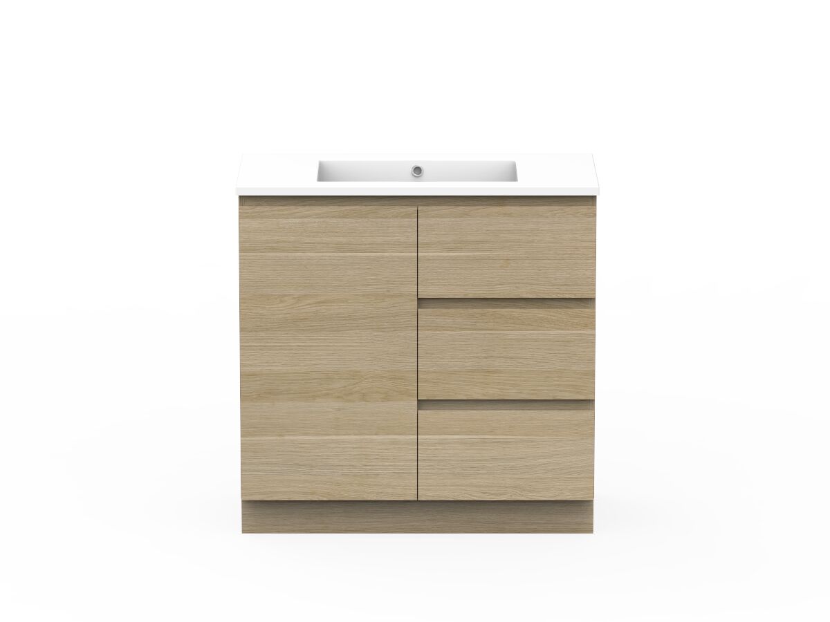 reece Posh Domaine Plus Conventional 900mm Floor Mounted Vanity Centre Basin Cast Marble Top