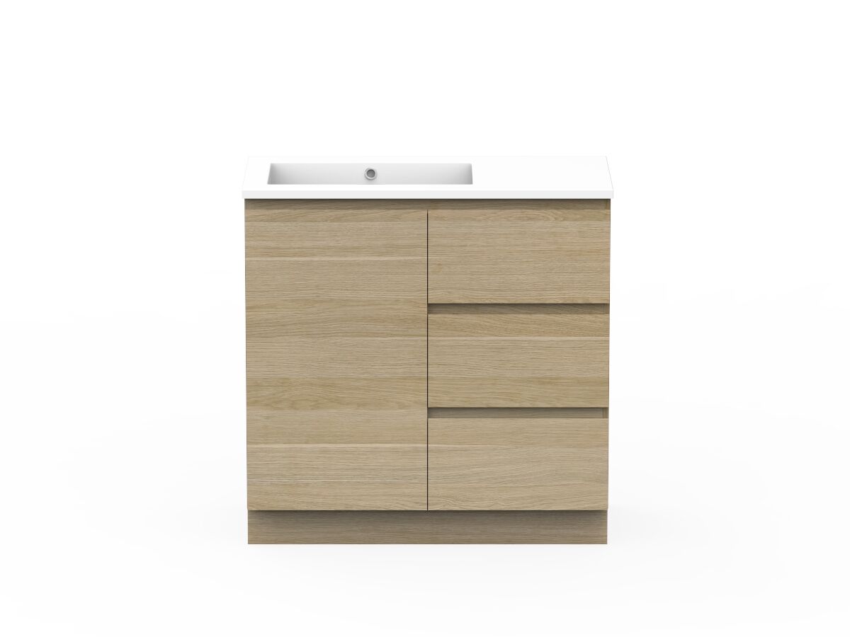 reece Posh Domaine Plus Conventional 900mm Floor Mounted Vanity Left Hand Basin Cast Marble Top reece Posh Domaine Plus Conventional 900mm Floor Mounted Vanity Left Hand Basin Cast Marble Top