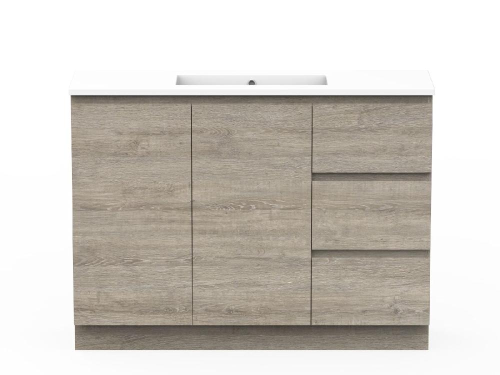 reece Posh Domaine Plus Ensuite 1200mm Floor Mounted Vanity Centre Basin Cast Marble Top