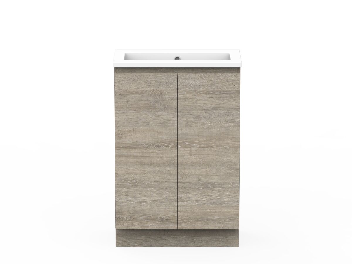 reece Posh Domaine Plus Ensuite 600mm Floor Mounted Vanity Centre Basin Cast Marble Top