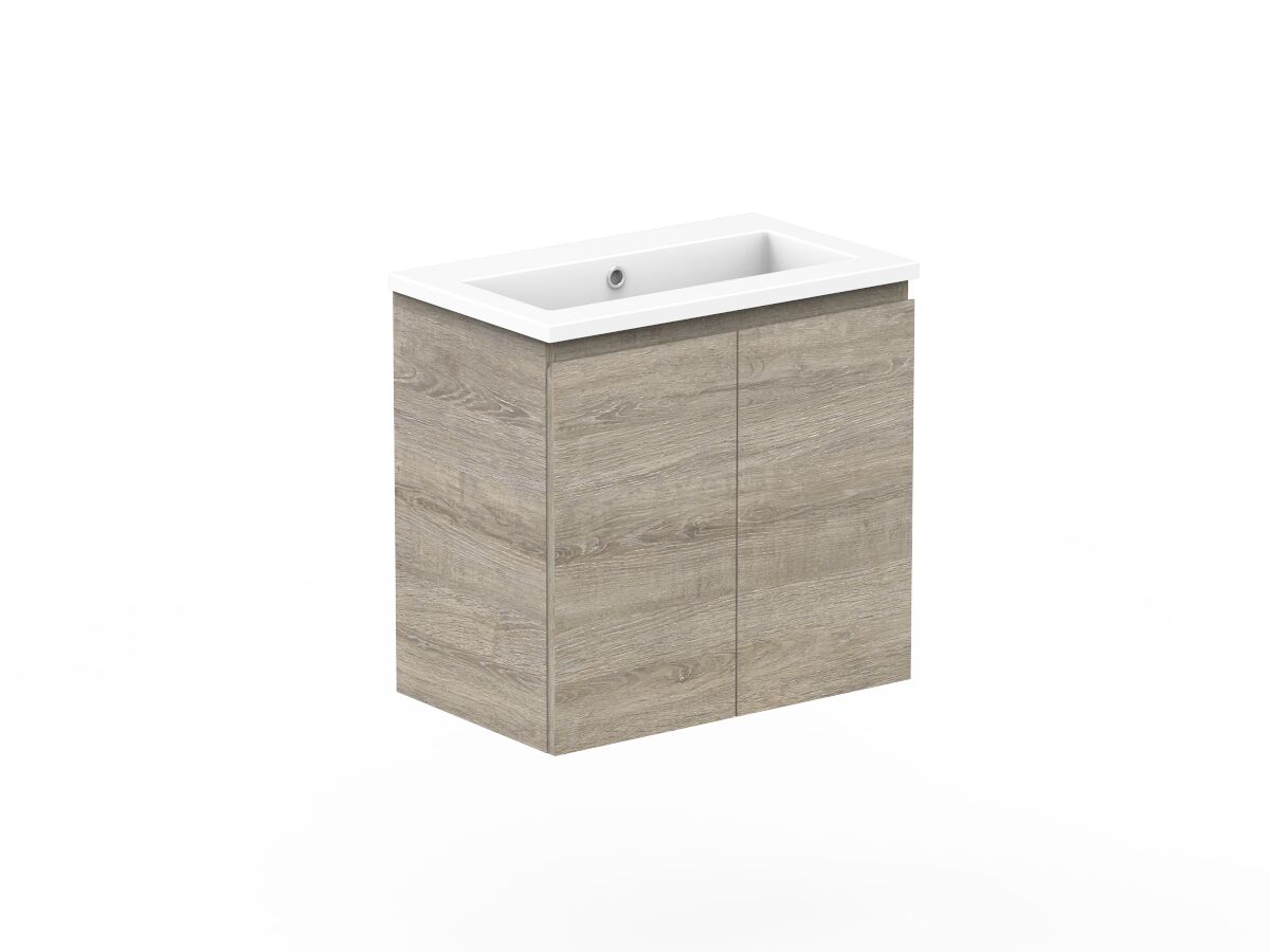 Reece Posh Domaine Plus Ensuite 600mm Wall Hung Vanity Centre Basin Cast Marble Top