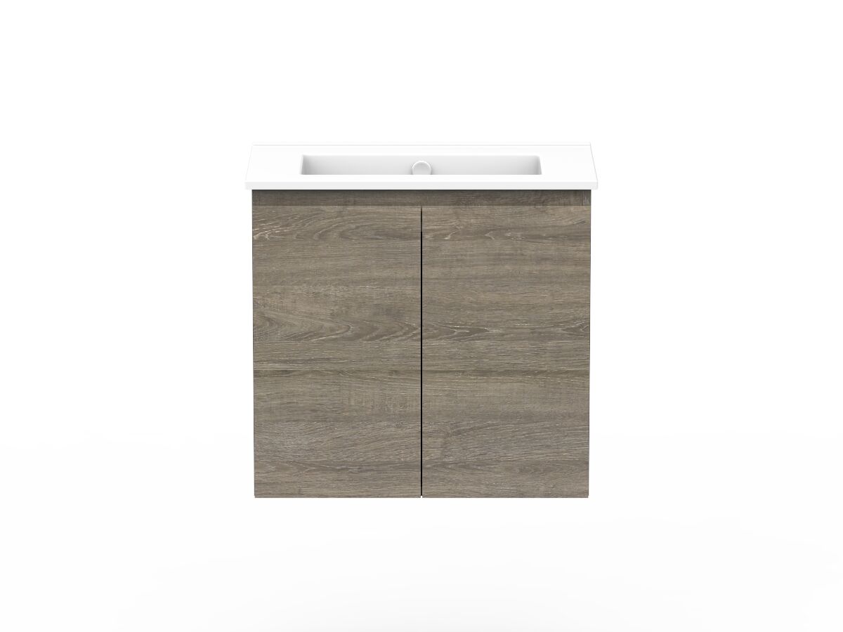 reece Posh Domaine Plus Ensuite 600mm Wall Hung Vanity Centre Basin Ceramic Top