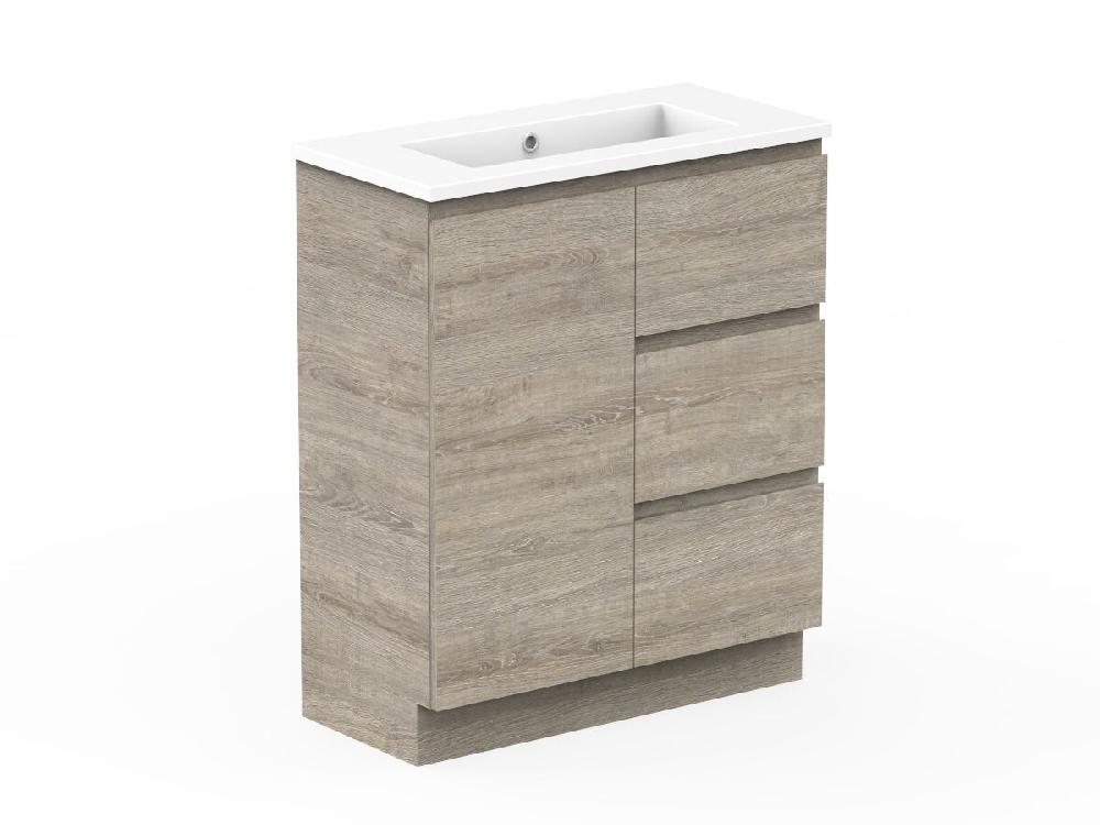 Reece Posh Domaine Plus Ensuite 750mm Floor Mounted Vanity Centre Basin Cast Marble Top