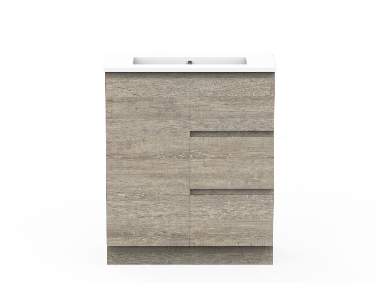 reece Posh Domaine Plus Ensuite 750mm Floor Mounted Vanity Centre Basin Cast Marble Top