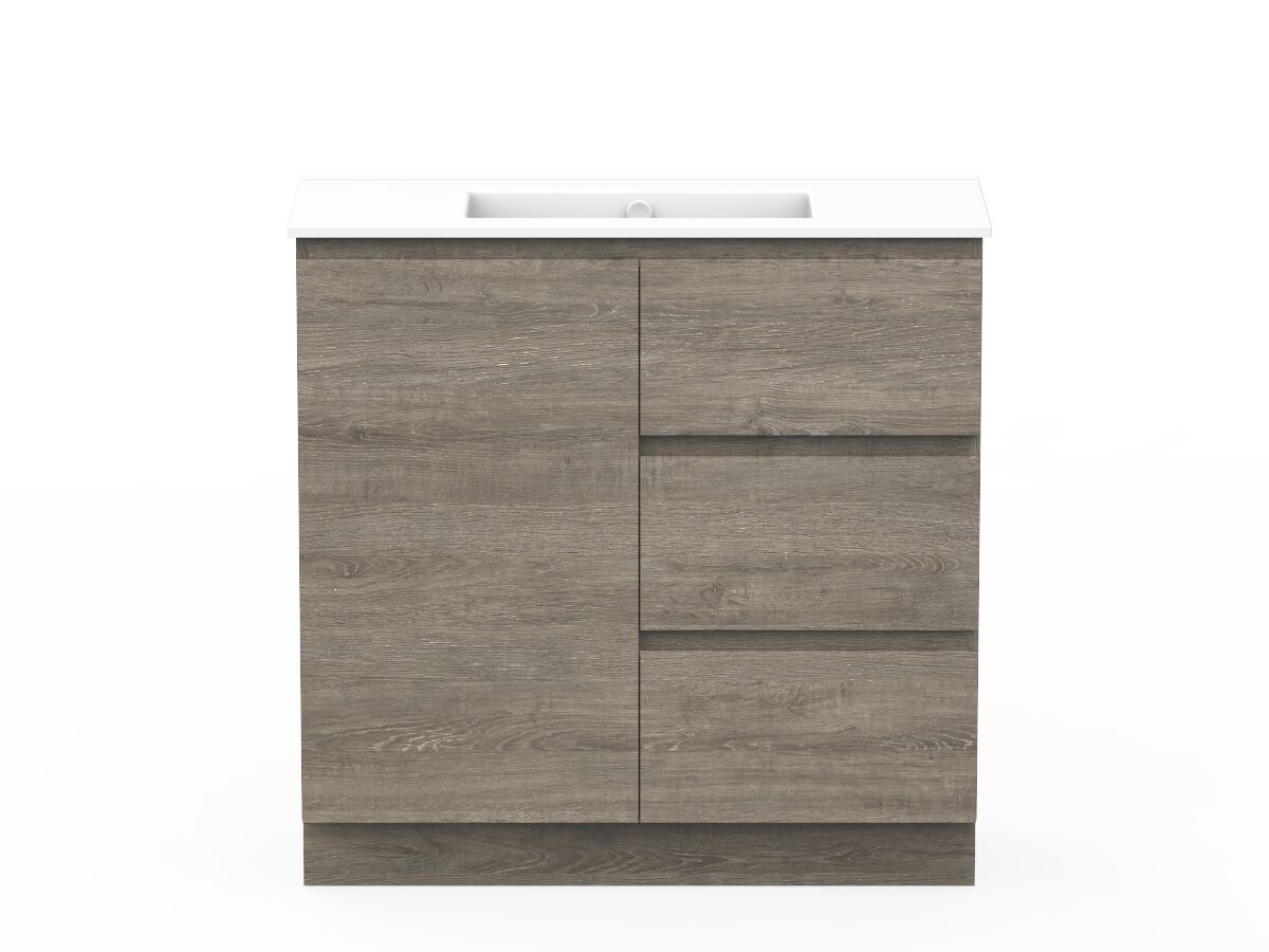 reece Posh Domaine Plus Ensuite 900mm Floor Mounted Vanity Centre Basin Ceramic Top