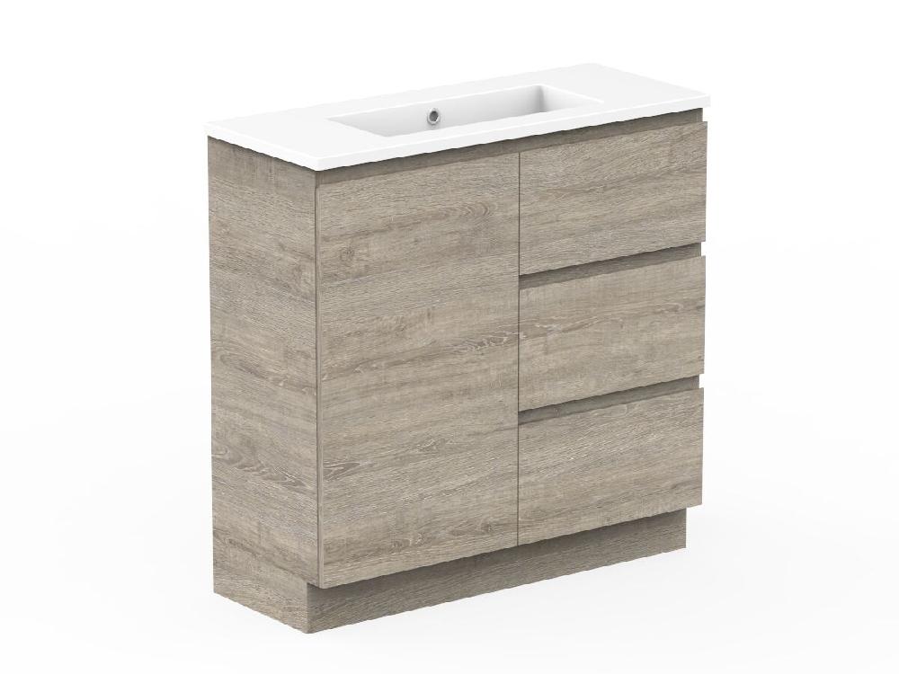 Reece Posh Domaine Plus Ensuite 900mm Floor Mounted Vanity Centre Basin Cast Marble Top