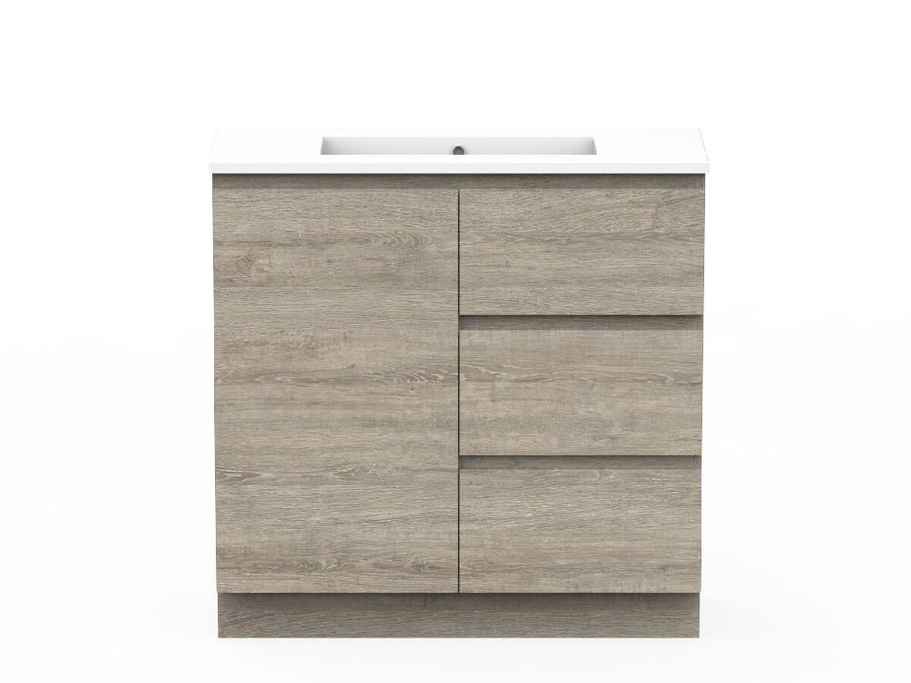 reece Posh Domaine Plus Ensuite 900mm Floor Mounted Vanity Centre Basin Cast Marble Top