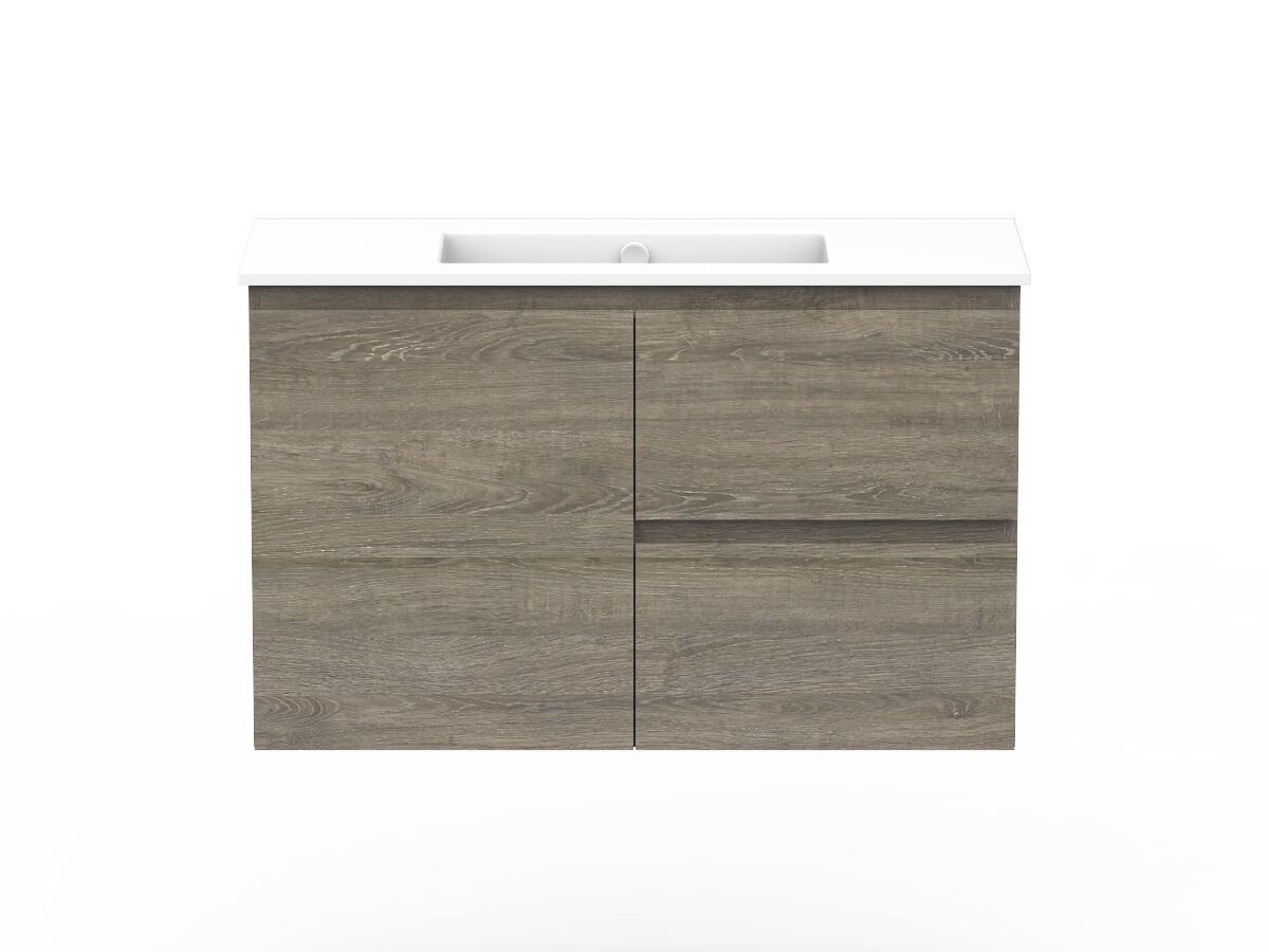 reece Posh Domaine Plus Ensuite 900mm Wall Hung Vanity Centre Basin Ceramic Top