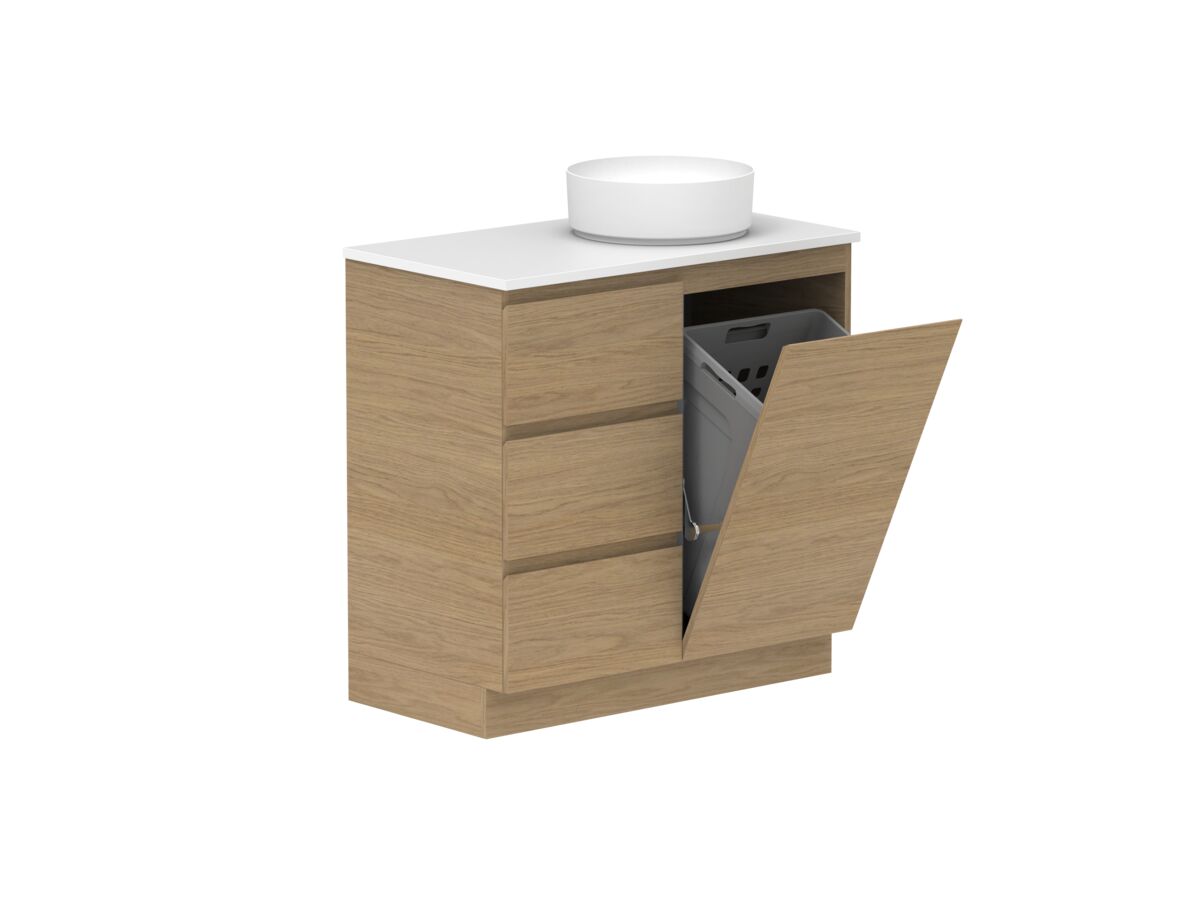 reece Posh Domaine Plus Hamper 900mm Floor Mounted Vanity Right Hand Basin 20mm Cherry Pie Top reece Posh Domaine Plus Hamper 900mm Floor Mounted Vanity Right Hand Basin 20mm Cherry Pie Top