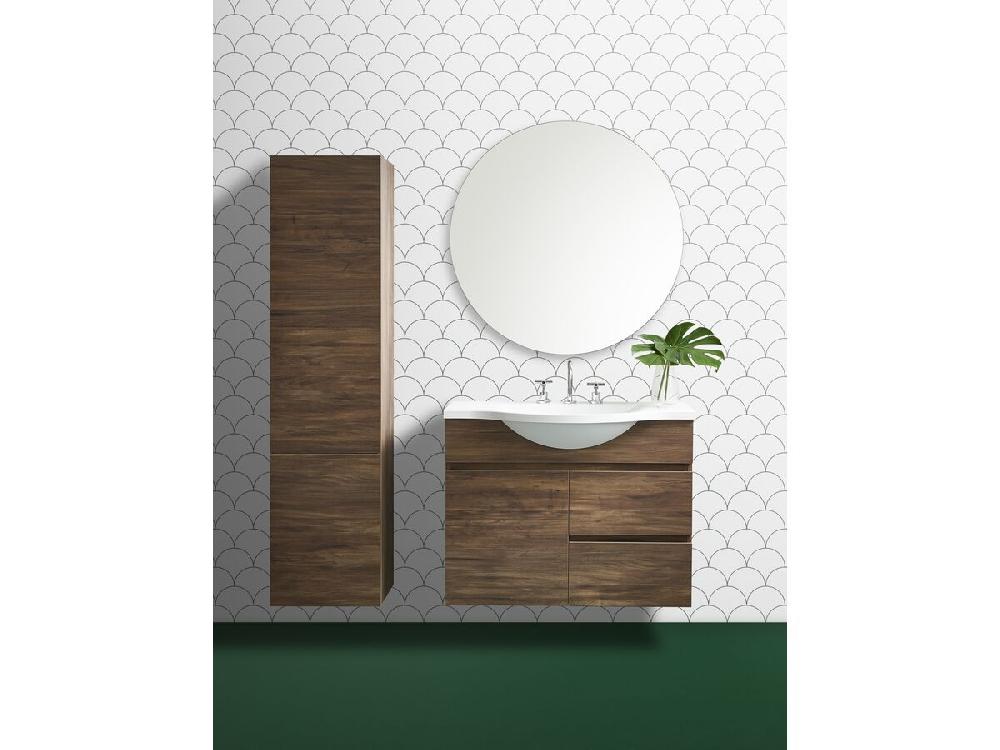 Reece Posh Domaine Plus Semi-Recessed 900mm Wall Hung Vanity Centre Basin Cast Marble Top