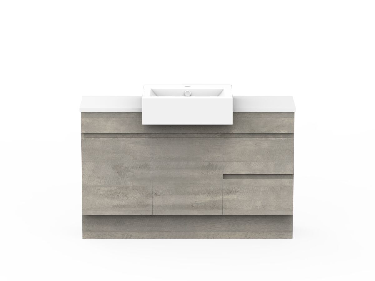reece Posh Domaine Semi-Recessed 1200mm Floor Mounted Vanity Centre Basin 20mm Cherry Pie Top reece Posh Domaine Semi-Recessed 1200mm Floor Mounted Vanity Centre Basin 20mm Cherry Pie Top