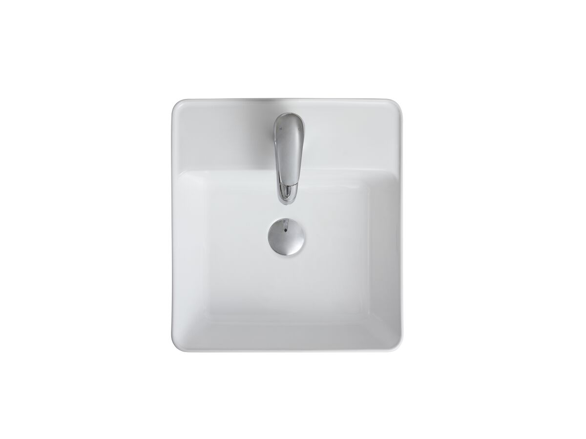 Reece Posh Domaine Semi Recessed Overflow Basin 1 Taphole White