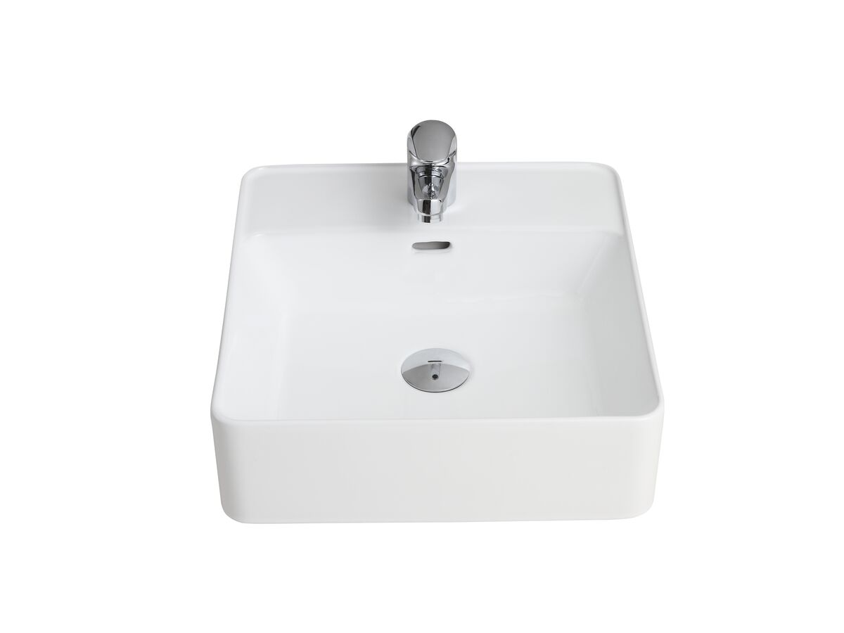 Reece Posh Domaine Semi Recessed Overflow Basin 1 Taphole White