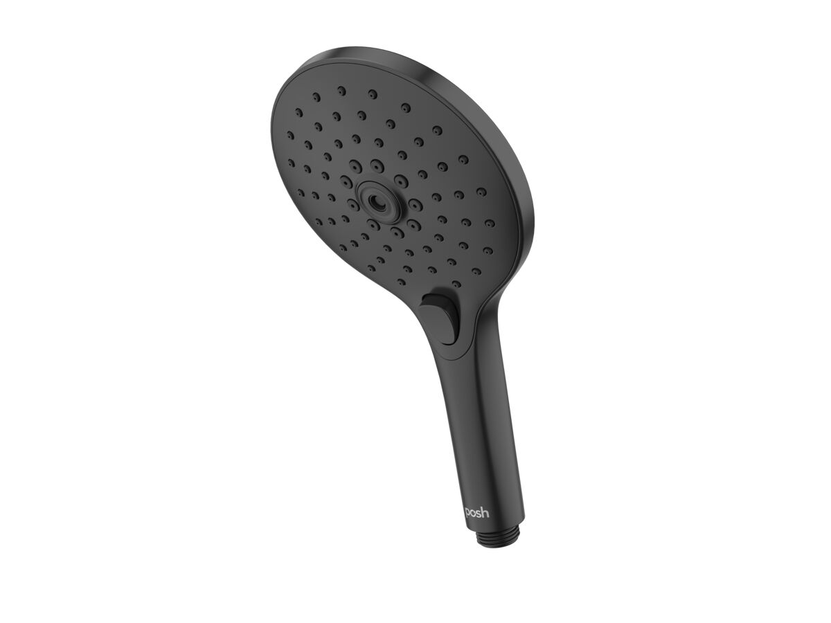 reece Posh Domaine Shower Handpiece Only 3 Functions Matte Black (4 Star)